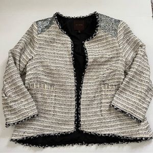 Sequined Shoulder Blazer